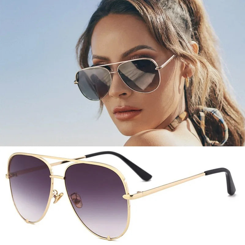 Pilot Aviation Sunglasses Women Shades Retro Classic Gradient Sun Glasses Female Male Luxury Brand Designer-Dollar Bargains Online Shopping Australia