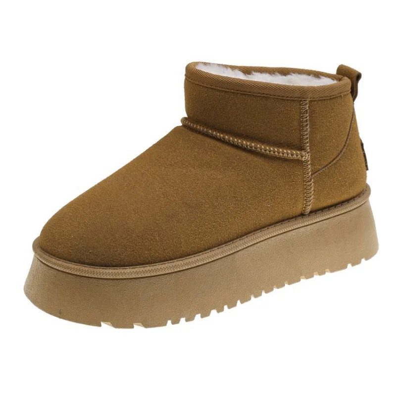 Thickened Fluff Women's Snow Boots Comfortable Warm Ankle Boots Women Winter Ladies Shoes Chunky-Dollar Bargains Online Shopping Australia