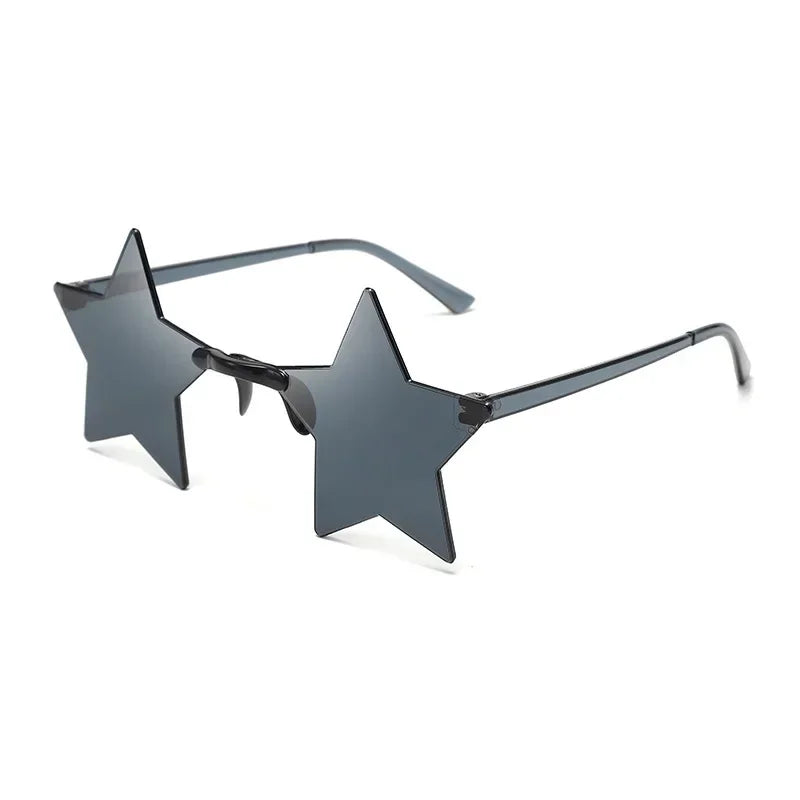 Star Sunglasses Ocean Color Frameless Personality Dazzle Ball Sun Candy Color One Mirror-Dollar Bargains Online Shopping Australia