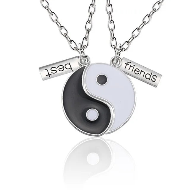 Best Friend Necklace 2-Piece Pendant Necklace Good Friend Forever Necklace Choker Friendship BFF Men And Women Jewelry Gift-Dollar Bargains Online Shopping Australia