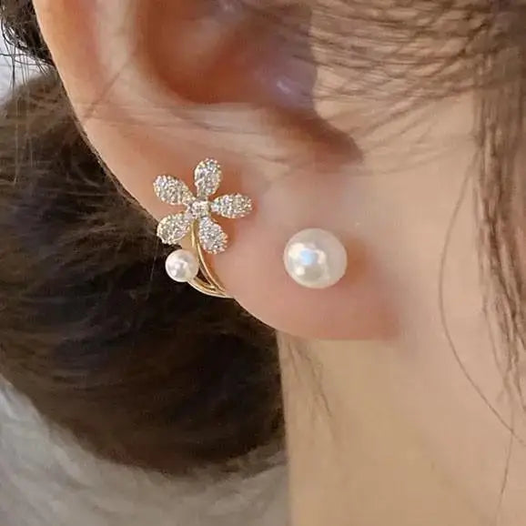 925 Silver Needle Korean Fashion Imitation Pear Earrings For Women Jewelry Luxury Women's Heart Stud Earrings-Dollar Bargains Online Shopping Australia