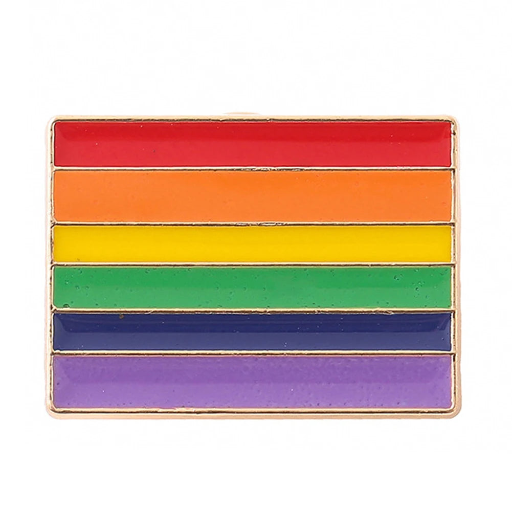 Rainbow Colorful Pin Brooches Metal Pride Buttons Pins Versatile Unisex for Backpack Clothing Decor-Dollar Bargains Online Shopping Australia