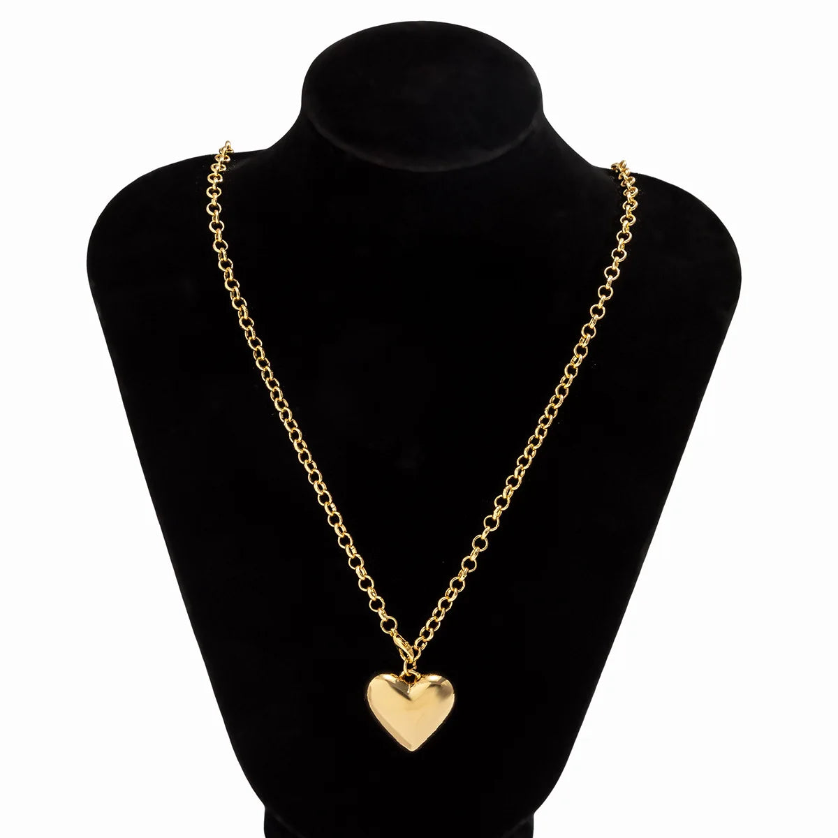 Vintage Big Peach Heart Pendant Adjustable Necklace Women's Long Style Tassel Gold Metal Girl-Dollar Bargains Online Shopping Australia
