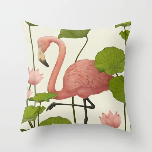 Pink Pillow Flamingo Backrest Headboard Decorative Cushion Nordic Style Office Nap Pillow Car Lumber Pad cute pillow removable-Dollar Bargains Online Shopping Australia