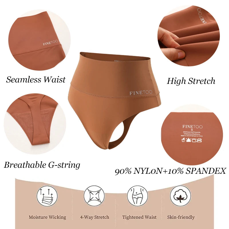 Women Seamless Bodysuit Shapewear High Waist Tummy Control Thongs Female Slimming Waist Trainer Underwear G-string-Dollar Bargains Online Shopping Australia