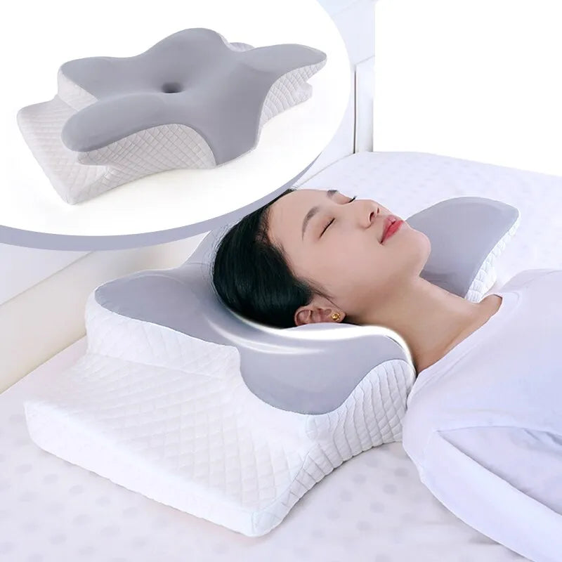 Memory Foam Pillows Butterfly Shaped Relaxing Cervical Slow Rebound Neck Pillow Pain Relief Sleeping Orthopedic Pillow Beding-Dollar Bargains Online Shopping Australia
