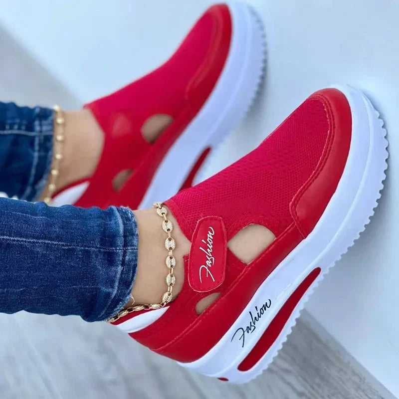 Women Sneakers High Quality Tennis Female Canvas Casual Shoes Ladies Platform Hollow Out Sport Shoes-Dollar Bargains Online Shopping Australia