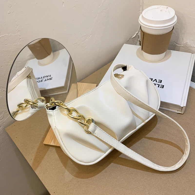 Cloud Pleated Causal Handbag Women's Dumpling Tote Armpit Bag Shopping Shoulder Bags Underarm Bag-Dollar Bargains Online Shopping Australia