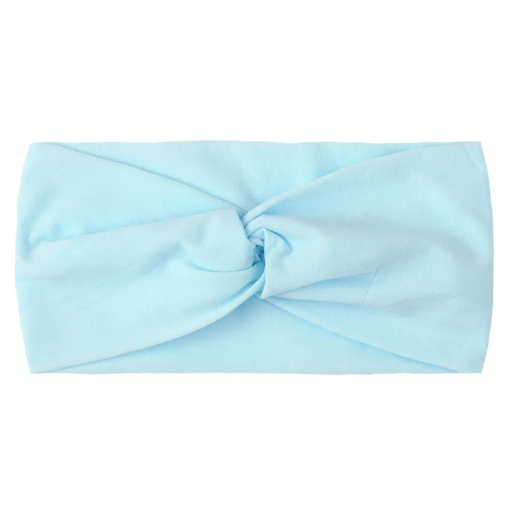 Solid Color Baby Headband Girls Twisted Knotted Soft Elastic Baby Girl Headbands Hair Accessories Large Size-Dollar Bargains Online Shopping Australia