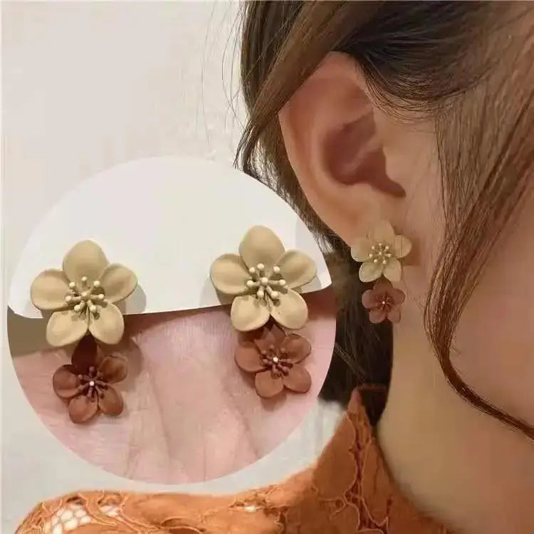 925 Silver Needle Korean Fashion Imitation Pear Earrings For Women Jewelry Luxury Women's Heart Stud Earrings-Dollar Bargains Online Shopping Australia