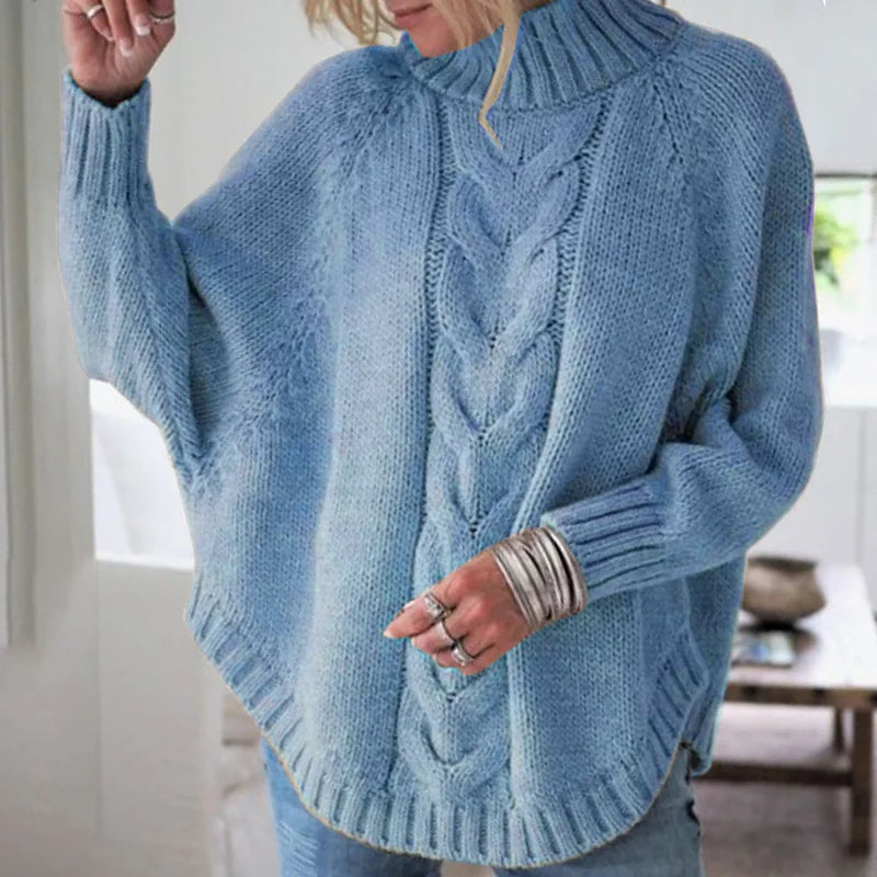 Women Sweater Casual Pullovers Basics Knitted Loose O-neck Batwing Sleeve Elegance Sweet Female Clothing-Dollar Bargains Online Shopping Australia