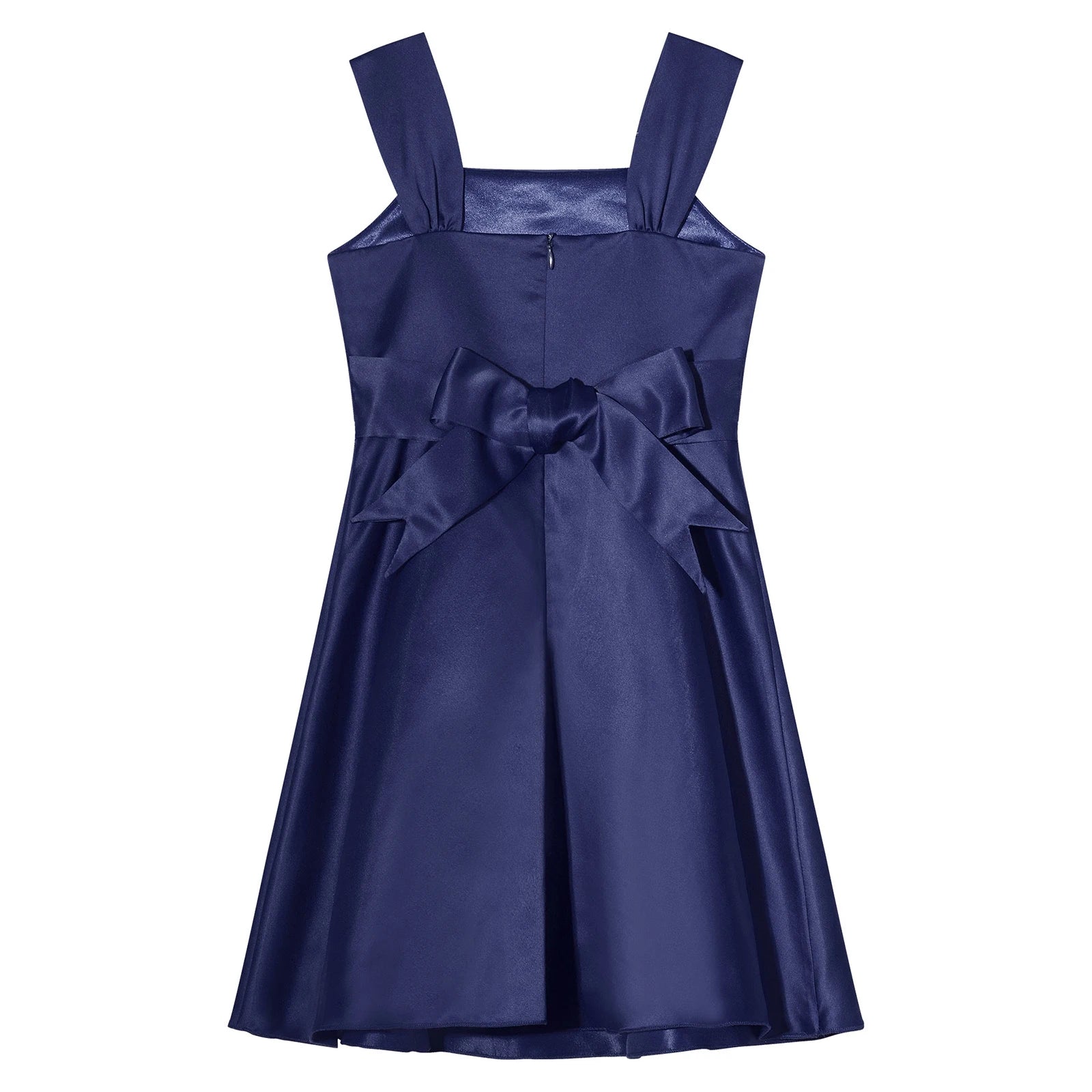 Girls Summer Sleeveless Princess Dress Elegant Satin Wedding Bridesmaid Party Dress Big Bowknot A-line Tutu for Birthday Evening-Dollar Bargains Online Shopping Australia