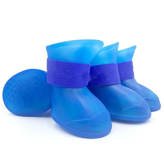 4Pcs Pet WaterProof Rainshoe Anti-slip Rubber Boot For Small Medium Large Dogs Cats Outdoor Shoe Dog Ankle Boots Pet Accessories-Dollar Bargains Online Shopping Australia