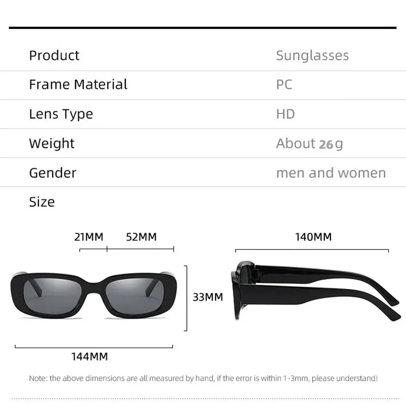 Vintage Oval Sunglasses Woman Luxury Brand Small Rectangle Sun Glasses Female Small Ellipse Eyewear UV400-Dollar Bargains Online Shopping Australia