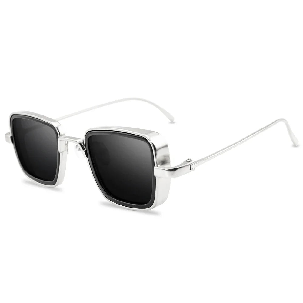 Stylish Retro Brand Shades Men Women Sun Glasses UV400 Square Vintage Metal Steampunk Sunglasses-Dollar Bargains Online Shopping Australia