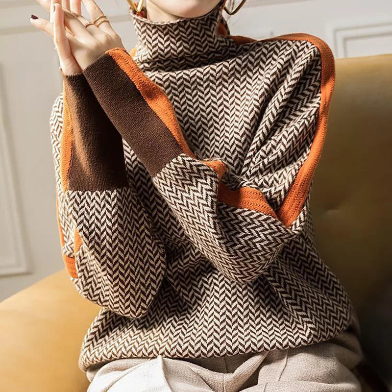 Women Sweater Knitted New Turtleneck Chic Sexy Knit Sweater Slim All-Match-Dollar Bargains Online Shopping Australia