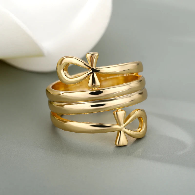 Bee Butterfly Ring For Women Open Adjustable Stainless Steel Cubic Zirconia Moon Heart Finger Ring-Dollar Bargains Online Shopping Australia