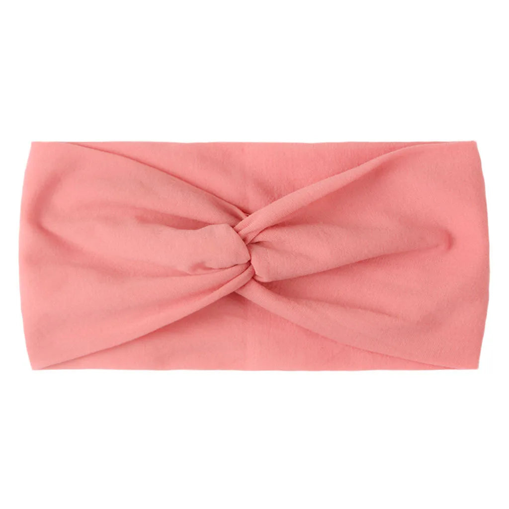 Solid Color Baby Headband Girls Twisted Knotted Soft Elastic Baby Girl Headbands Hair Accessories Large Size-Dollar Bargains Online Shopping Australia