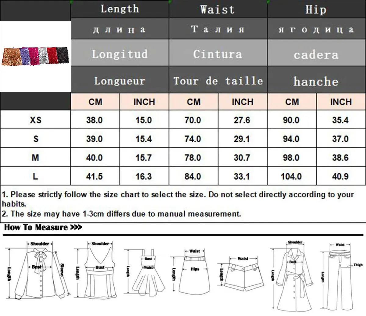 Women Sequins Skirt High Waist Sexy Party Mini Skirt Side Zipper Elegant Female Y2k Chic Rose Red Skirts