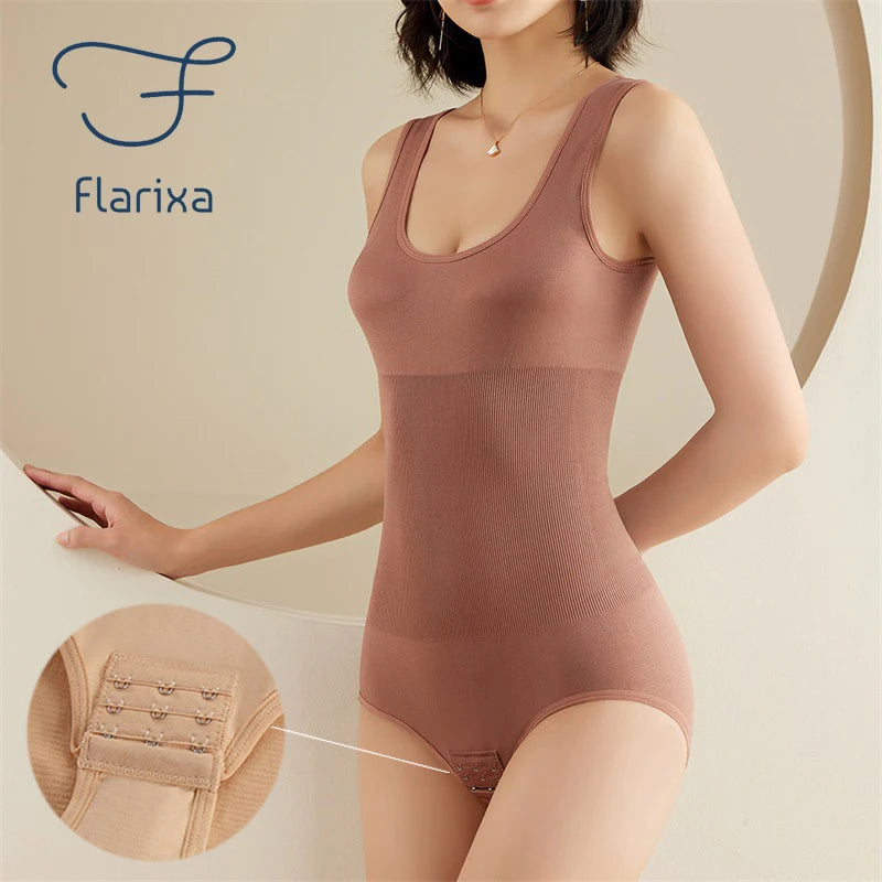 Large Size One Piece Body Shapewear Waist Trainer Women's Corset Seamless Abdomen Pants Crotch Buckle Slimming Underwear-Dollar Bargains Online Shopping Australia