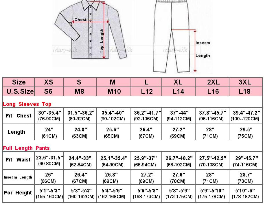 Womens Silk Satin Pajamas Set Sleepwear Loungewear