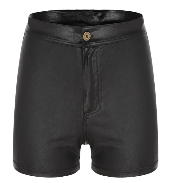 High Waist Shiny Stretch Women Girls Disco Short Pants Satin Shorts Pants Candy Color