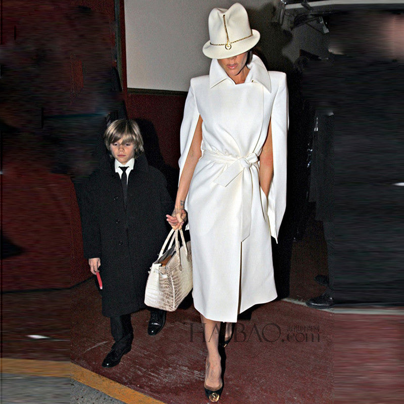 Online discount shop Australia - HIGH QUALITY New Fashion Victoria Coat Women's Cloak Cape Designer Wool Coat Outer Overcoat Plus size XS-XXL