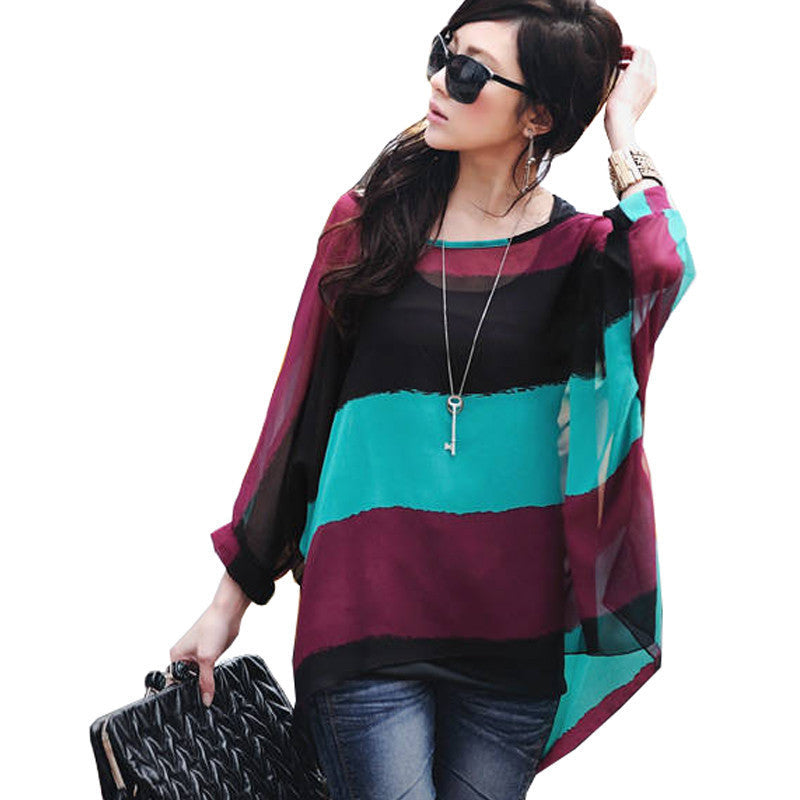 Online discount shop Australia - 4XL 5XL 6XL Plus Size Women Clothing New Casual Blouse Shirt Woman Vintage Print Chiffon Shirts Tops