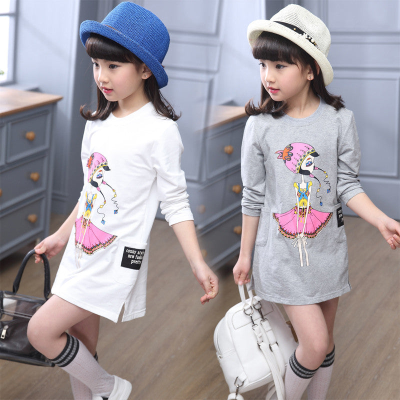 Childrens Designer Cartoon Girls Clothes Wear Teens Tops for Girls Brand Kids' Things Children's T-shirts Vetement Fille - CelebritystyleFashion.com.au online clothing shop australia