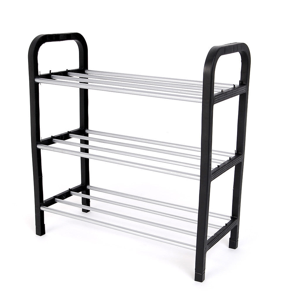 Online discount shop Australia - Easy Assembled Plastic 3 Tier Shoe Rack Shelf Organizer Stand Holder Keep Room Neat Door Space Saving