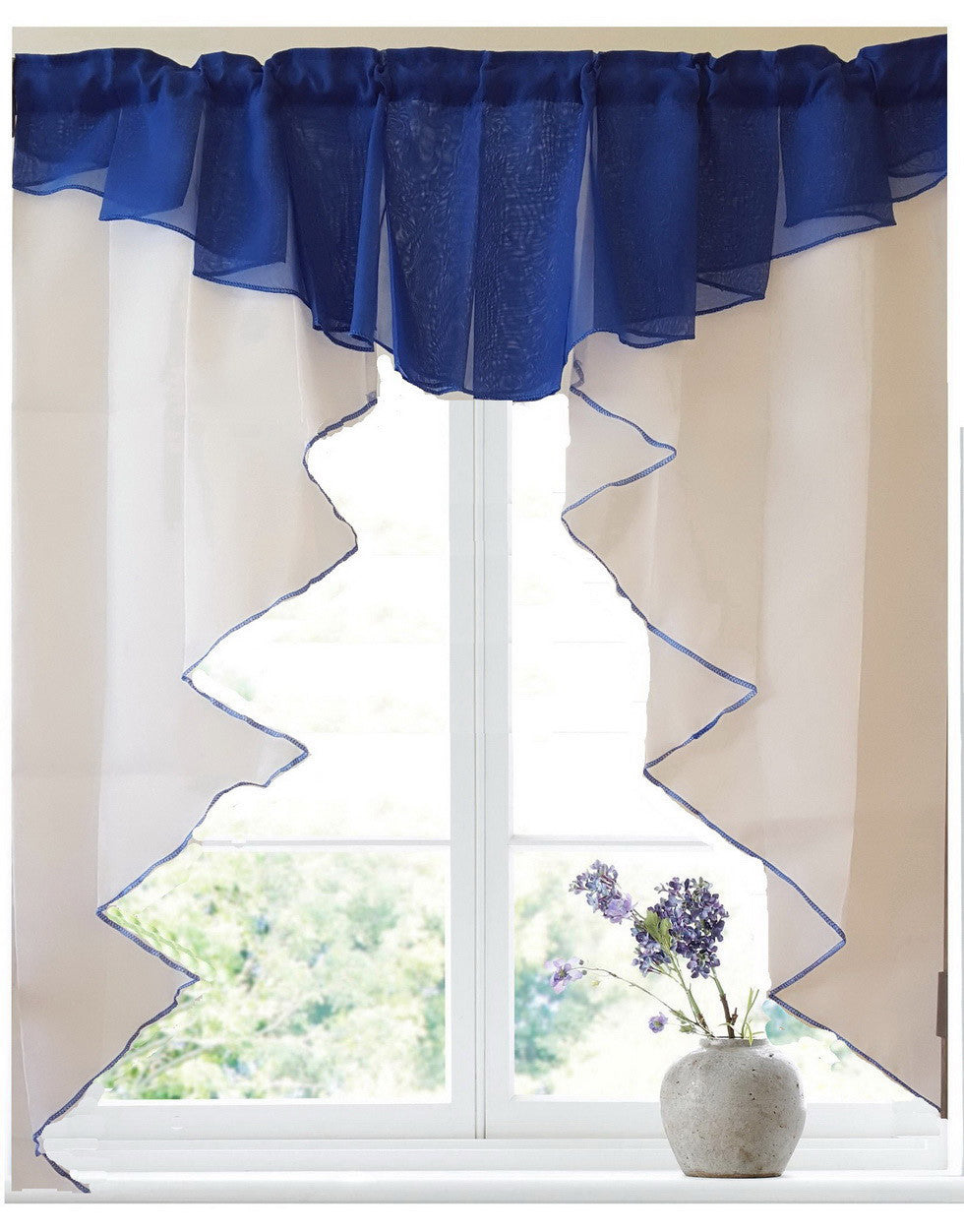 Online discount shop Australia - 11 colors Fashion Pleated Design Stitching Colors Tulle Balcony Kitchen Roman Curtain Blind 1pc