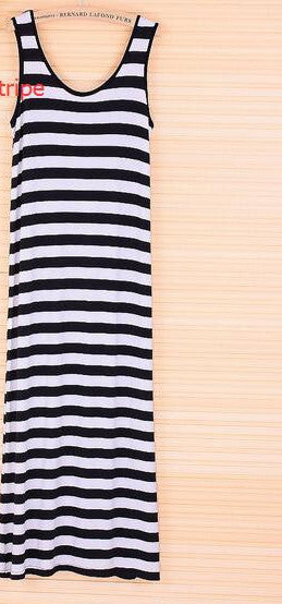 Online discount shop Australia - Dress Sexy Women Maxi Dress Solid O-neck Sleeveless Modal Casual Dress Elegant Evening Party Long Dresses Vestidos