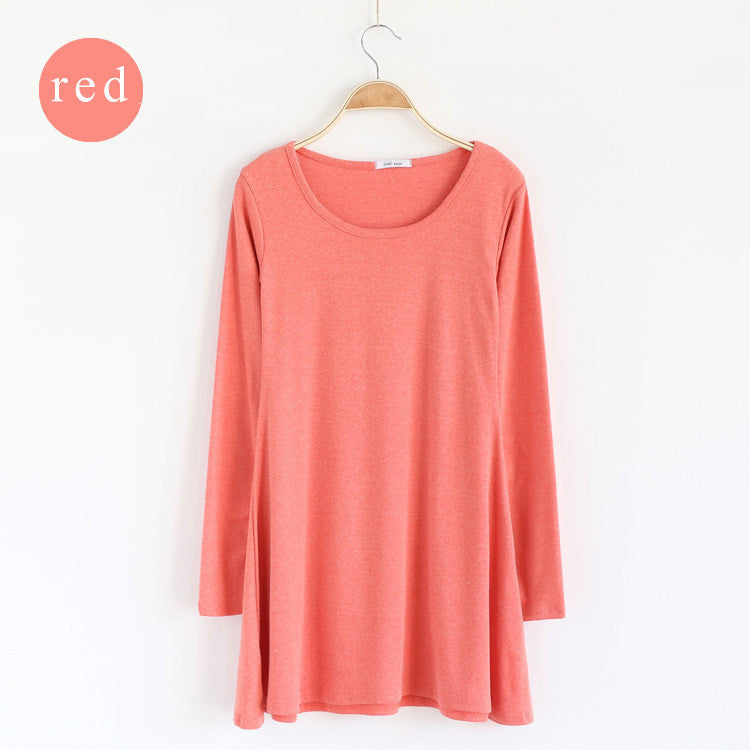 Online discount shop Australia - New Autumn Winter Fashion Clothes Spring Women Dress 100% Cotton Dress Female Long Sleeve Dress O-Neck Woolen Dresses