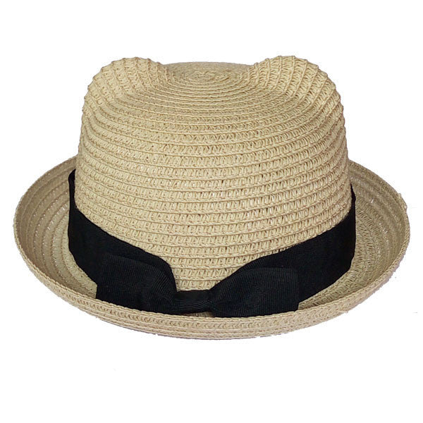 Kids Straw Hats Fedora Hat Children Beach Sun Baby Ear Vintage Baby Boy And Girl Wide Brim Floppy Panama - CelebritystyleFashion.com.au online clothing shop australia