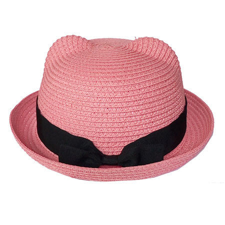 Kids Straw Hats Fedora Hat Children Beach Sun Baby Ear Vintage Baby Boy And Girl Wide Brim Floppy Panama - CelebritystyleFashion.com.au online clothing shop australia