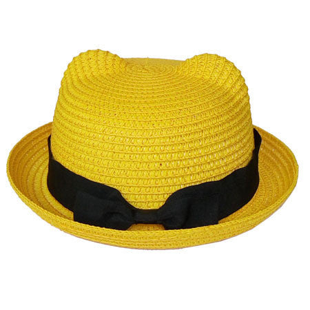 Kids Straw Hats Fedora Hat Children Beach Sun Baby Ear Vintage Baby Boy And Girl Wide Brim Floppy Panama - CelebritystyleFashion.com.au online clothing shop australia