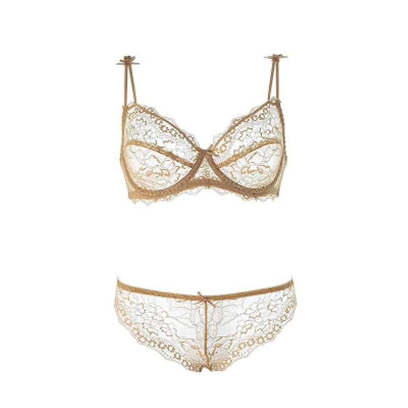 Varsbaby Underwear Women Bra Set Lace Bra Lace Push Up Lingerie Set