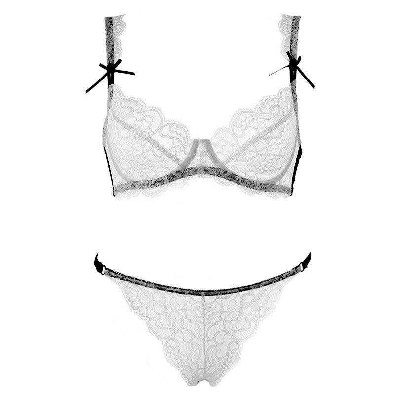 Online discount shop Australia - NEW ABCD France brand sexy lace bra & brief sets push up bra set for women underwear set brassiere transparent bralette