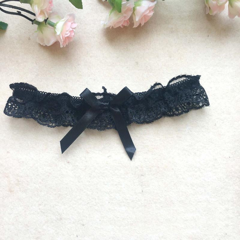 Women Girl Lace Floral Bowknot Bowknot Wedding Party Bridal Lingerie Cos Leg Garter Belt Suspender