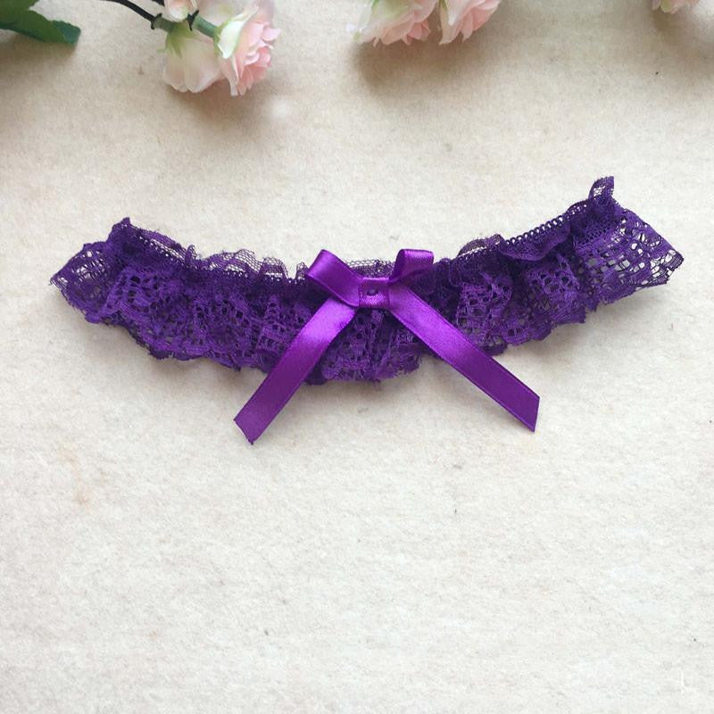 Women Girl Lace Floral Bowknot Bowknot Wedding Party Bridal Lingerie Cos Leg Garter Belt Suspender