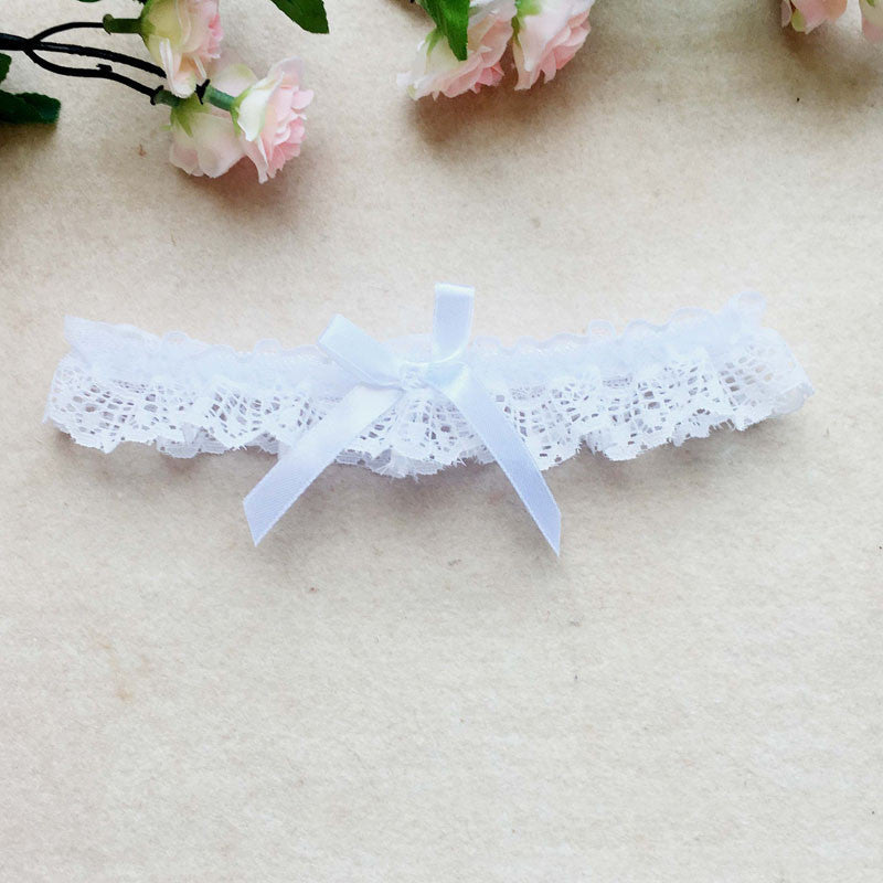 Women Girl Lace Floral Bowknot Bowknot Wedding Party Bridal Lingerie Cos Leg Garter Belt Suspender