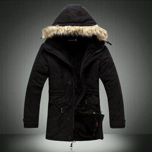 Men Coat Men's Solid Causal Long Warm Coat Male Fashion Padded Hooded Winter Wear Thick Coat MWM060 - CelebritystyleFashion.com.au online clothing shop australia