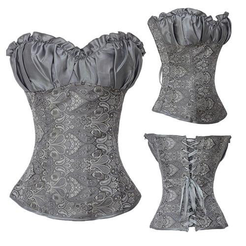 X Women steampunk clothing gothic Plus Size Corsets Lace Up boned Bustier Waist Cincher Body shaper corselet S-6XL