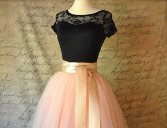 Online discount shop Australia - Fashion 21" Long Two Tone Mini Women Tulle Skirts Princess Adult Tutu Ball Gown