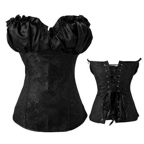 X Women steampunk clothing gothic Plus Size Corsets Lace Up boned Bustier Waist Cincher Body shaper corselet S-6XL