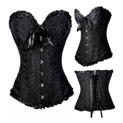 X Women steampunk clothing gothic Plus Size Corsets Lace Up boned Bustier Waist Cincher Body shaper corselet S-6XL