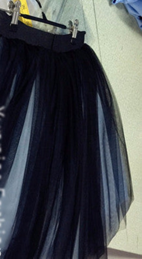 Online discount shop Australia - Fashion 21" Long Two Tone Mini Women Tulle Skirts Princess Adult Tutu Ball Gown