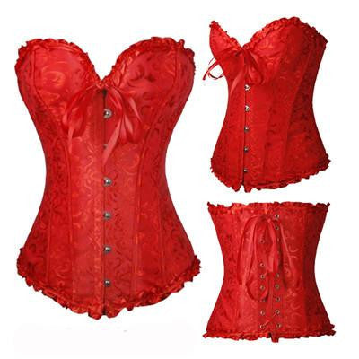 X Women steampunk clothing gothic Plus Size Corsets Lace Up boned Bustier Waist Cincher Body shaper corselet S-6XL