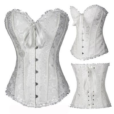 X Women steampunk clothing gothic Plus Size Corsets Lace Up boned Bustier Waist Cincher Body shaper corselet S-6XL
