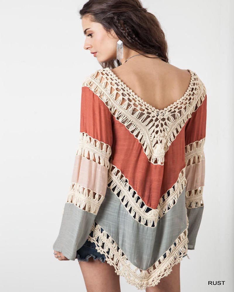 Boho V-Neck White Lace Crochet Women Cotton Blouses Plus Size Beach Lady Shirt Tunic Tops